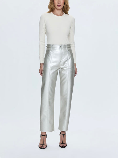 Taylor Faux Leather Pant in Party