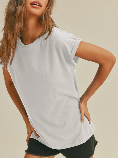 Slow Your Roll Tee in White