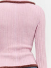 A Touch Of Trim Sweater in Mauve