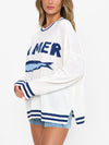 Settle In Sweater in La Mer Graphic Knit