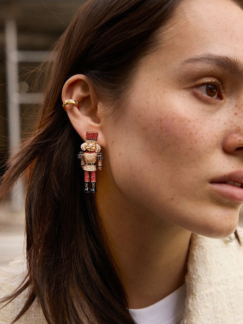 March of the Bling Statement Earrings