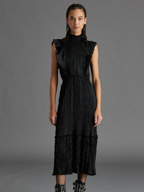 Wednesday Midi Dress in Black
