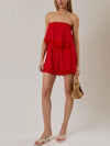 All Weekend Long Romper in Red