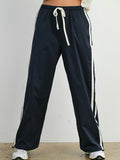 Down To Earth Stripe Pant in Navy