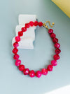 Such A Lady Marble Necklace in Fuchsia