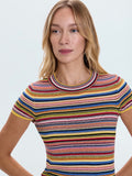 Selene Tee in Multi Stripe
