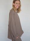 Levi Top in Brown Stripe