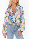 Suki Ruffle Top in Flower Shop