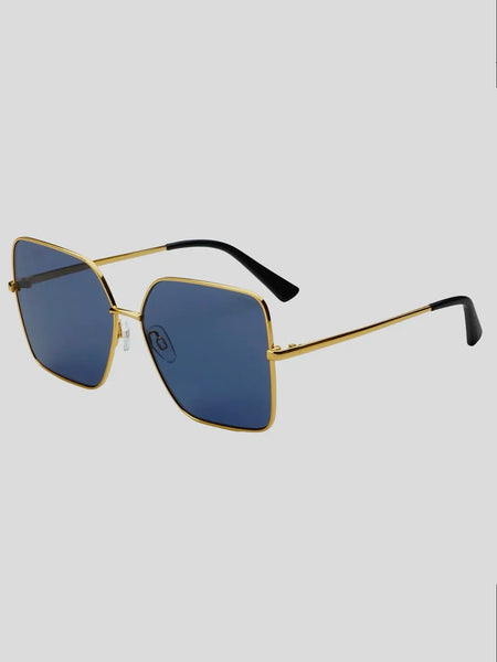 Delilah Sunglasses in Gold & Grey