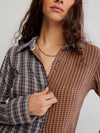 Benny Slim Plaid in Brown Combo