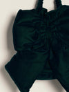 Belle Velvet Bow Bag in Emerald