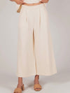 Butter Culotte Pants in Eggshell