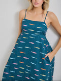 If Fishes Were Wishes Maxi in Teal