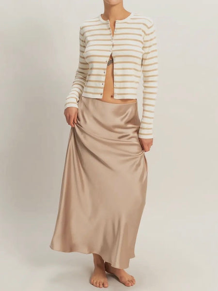 To The Maxi Skirt in Dark Taupe