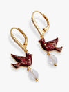 Crystal Cardinal Earrings