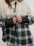Lexi Plaid Shirt in Forest Green Combo