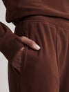 Brushed Rib Slim Cuff Pant 25 in Dark Walnut