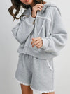 Connect The Dots Zip Up in Grey