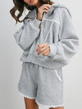 Connect The Dots Zip Up in Grey