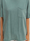 Pockets Please Tee in Dark Teal