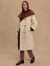 Annalise Reversible Wrap Coat in Deep Mahogany