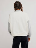Colorblock Timeless Pullover in Heather Grey Combo