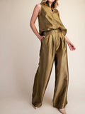 Pedal To The Metal(lic) Pant in Olive
