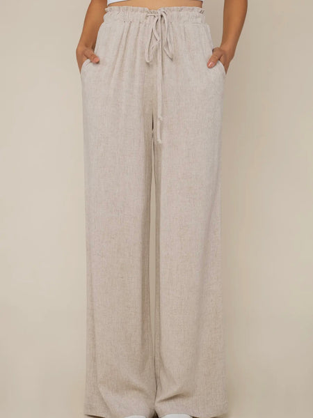 Let's Linen Pant in Natural