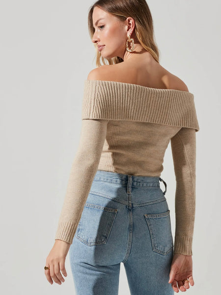 Zella Sweater in Taupe