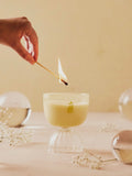 Champagne Coupe Glass Candle