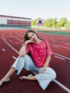 HOGS! Puffy Ink Tee in Red