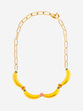 Yellow Banana Beads & Fruits Necklace
