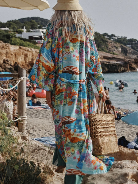 Capri Maxi Robe in Ocean