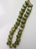 Dirty Martini Beaded Necklace in Moss