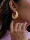 Ines Resin Hoops in Yellow