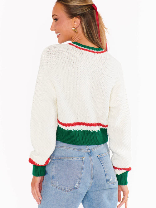 Only One Sweater in Festive Stripe Knit