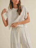Seams To Me Top in Ecru