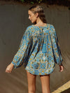 Meet Me In Morocco Blouse in Teal