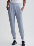 The Slim Cuff Pant 25 in Mid Blue Marl