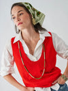 Allie Seed Bead Long Necklace in Olive