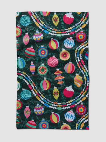 Shiny Ornaments Tea Towel