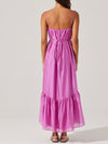 Elisha Dress in Magenta