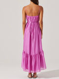 Elisha Dress in Magenta