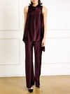 Petrea Top in Maroon