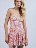 All the Trimmings Dress in Pink Floral
