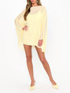 Olsen Mini Dress in Pale Yellow Chiffon