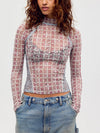 Lyric Long Sleeve in Tea Combo