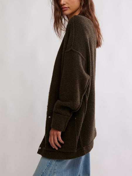 WTF Blazing Cardi in Dark Green