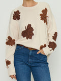 Go To Sweater in Fall Leaves Knit
