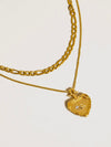 Landy Layered Heart Chain Necklace